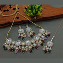 Sai Fashion Gold Plated Crystal Stone Choker Necklace Set