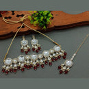 Sai Fashion Gold Plated Crystal Stone Choker Necklace Set