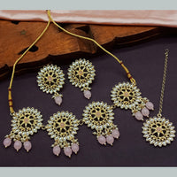 Sai Fashion Gold Plated Kundan Stone Choker Necklace Set