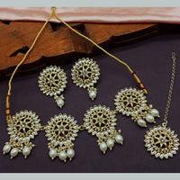 Sai Fashion Gold Plated Kundan Stone Choker Necklace Set