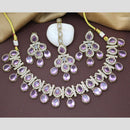 Sai Fashion Gold Plated Crystal Necklace Set