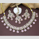 Sai Fashion Gold Plated Crystal Necklace Set