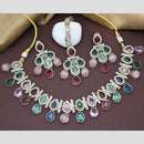 Sai Fashion Gold Plated Crystal Necklace Set