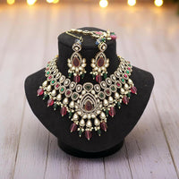 Sai Fashion Pota And KundanTraditional Festival Jewellery Necklace Set