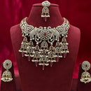 Sai Fashion Antique Look Pota Pearls And Austrian Stone Beaded Necklace Set