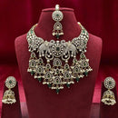 Sai Fashion Antique Look Pota Pearls And Austrian Stone Beaded Necklace Set