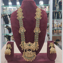Sai Fashion Heritage Inspired Pota Stone Temple Long Necklace Set