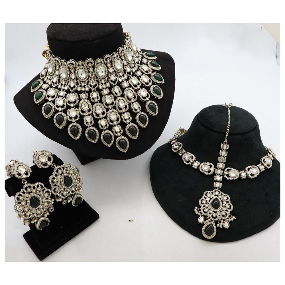 Sai Fashion Traditional Kundan Stone  Necklace Set