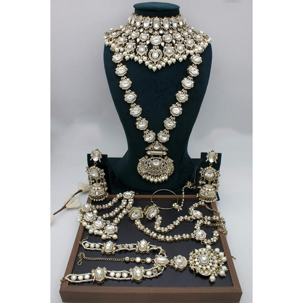 Sai Fashion Designer Kundan And Beads Bridal Set