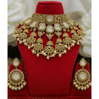 Sai Fashion Traditional Kundan Pearl And Beads Choker Jewellery Set for Women