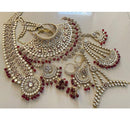Sai Fashion Stylish Kundan Pearl And Beads Bridal Jewellery Set