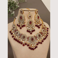 Sai Fashion Designer Kundan Stone And Beads Necklace Set