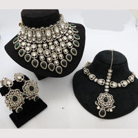 Sai Fashion Designer Kundan And Beads Semi-Bridal Necklace Set