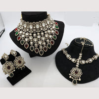 Sai Fashion Designer Kundan And Beads Semi-Bridal Necklace Set