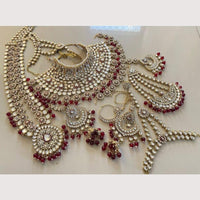 Sai Fashion Regal Kundan Stone And Beads Bridal Set