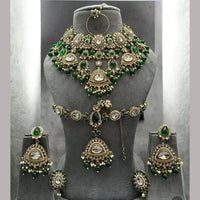 Sai Fashion Designer Kundan And Beads Semi-Bridal Necklace Set