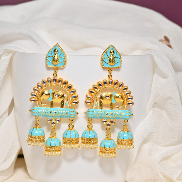 Vaamika Gold Plated Dangler Earrings