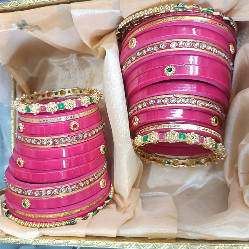 Shagna Acrylic Rajasthani Style Bangles Set