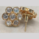 Shagna Gold Plated Polki Kundan Stone Studs