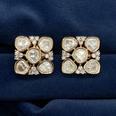 Shagna Gold Plated Polki Kundan Stone Studs