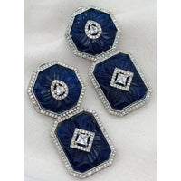 Shagna Designer American Diamond Hanging Earrings