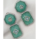 Shagna Designer American Diamond Hanging Earrings