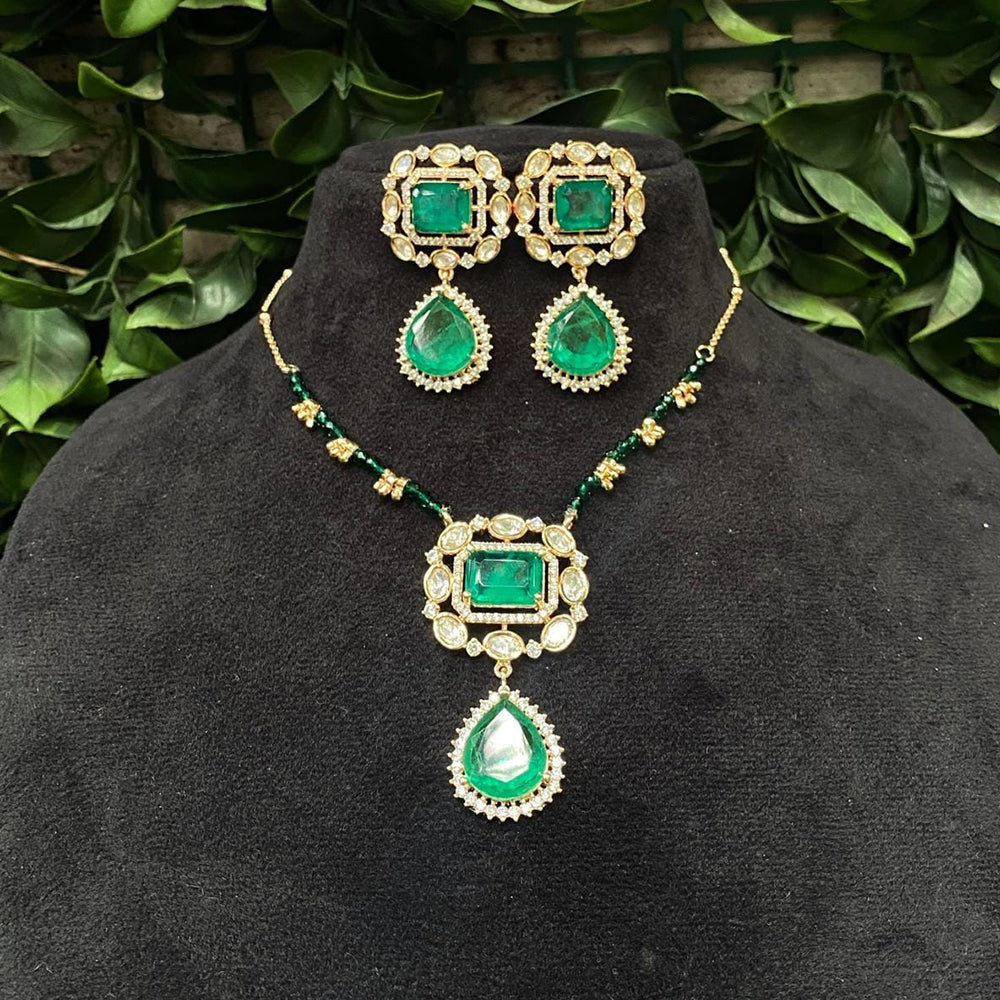 Shagna Heritage Polki Kundan Stone And Pearl Necklace Set