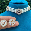 Shagna Heritage Polki Kundan Stone And Pearl Choker Necklace Set