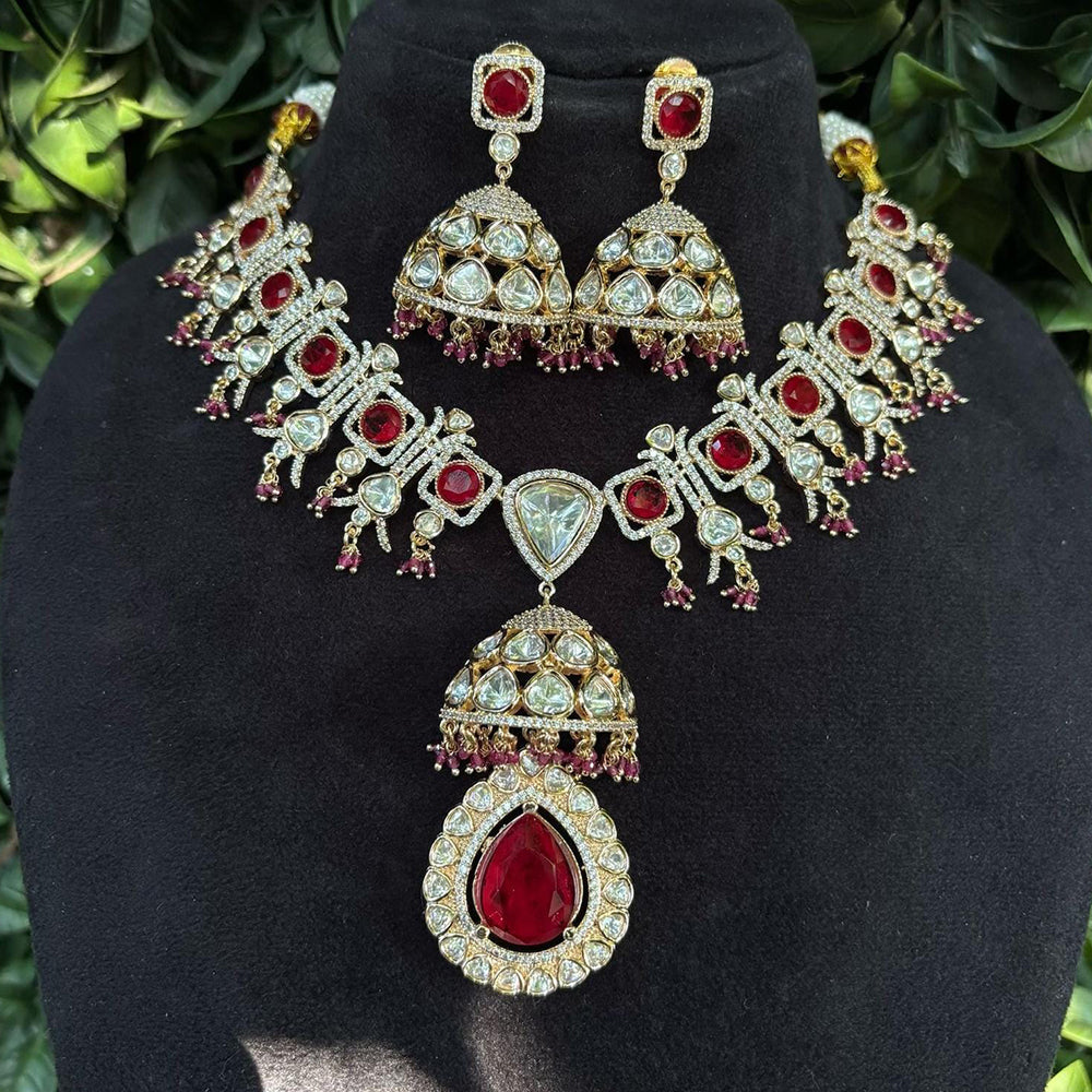 Shagna Heritage Polki Kundan Stone And Pearl Necklace Set