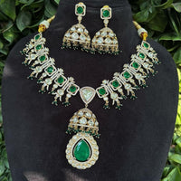 Shagna Heritage Polki Kundan Stone And Pearl Necklace Set