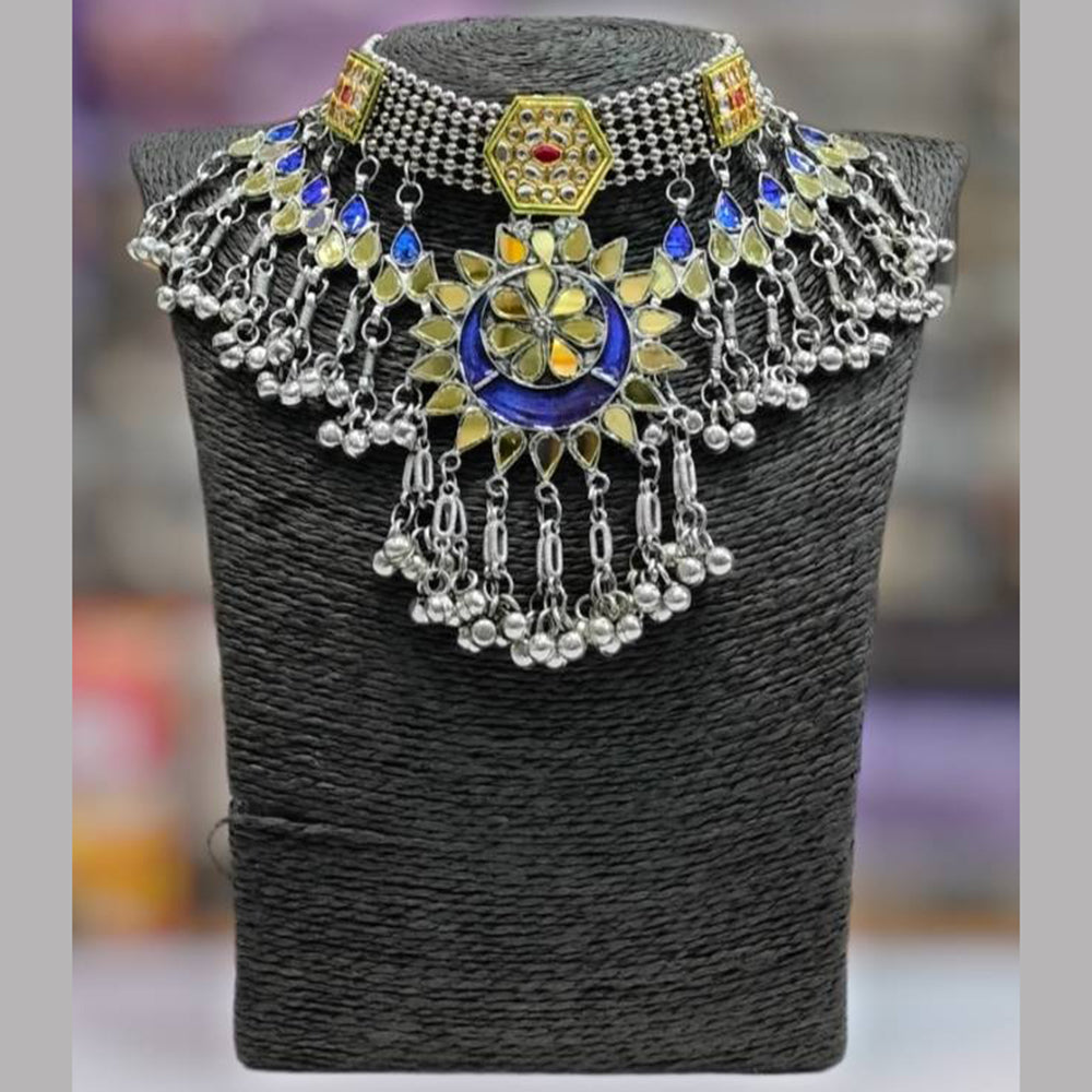 Darshana Jewels 2 Tone Ghungroo Choker Necklace Set