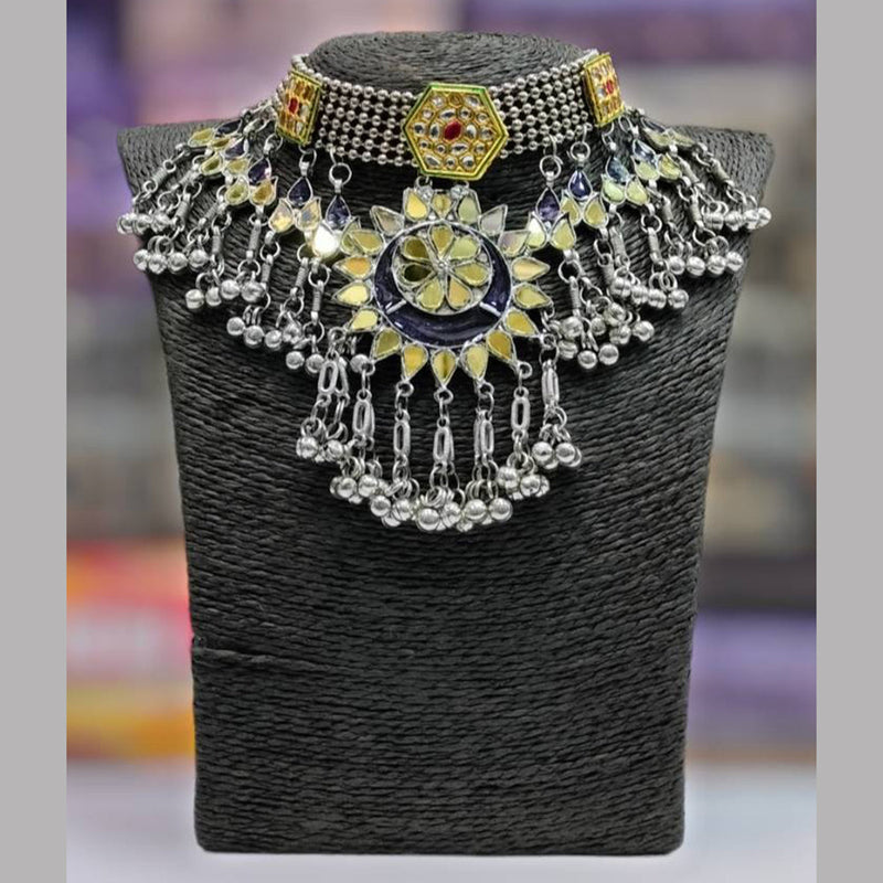 Darshana Jewels 2 Tone Ghungroo Choker Necklace Set