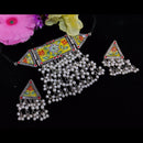 Blythediva Silver Plated Meenakari Necklace Set