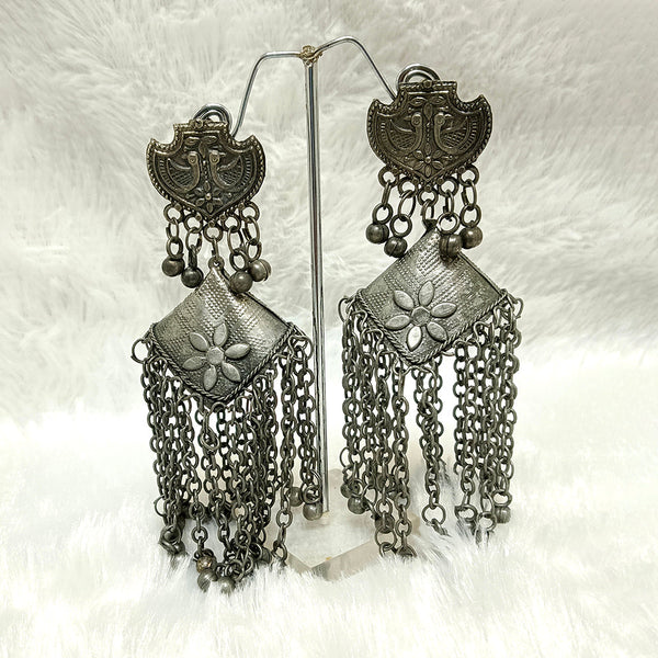 Darshana Jewels Oxidised Plated Dangler Earrings