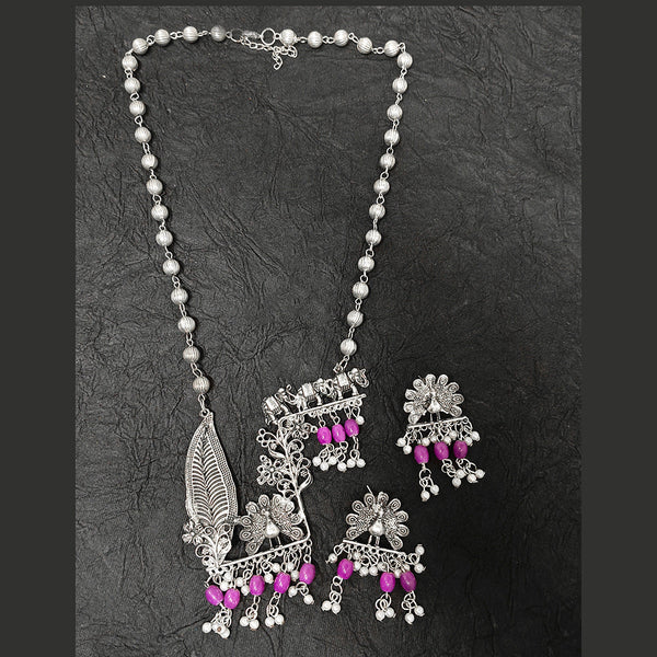 Darshana Jewels  Oxidised Plated Necklace Set