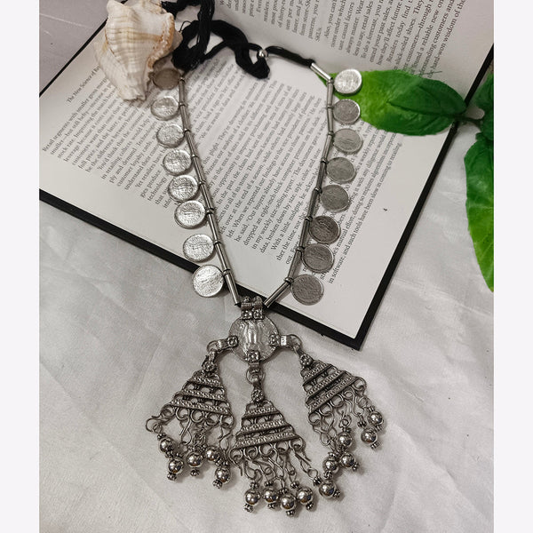 Darshana Jewels Oxidised Plated Long Necklace Set