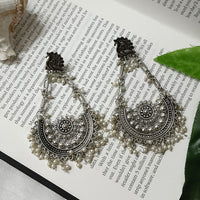 Bhavi Jewels Oxidised Plated Dangler Earrings