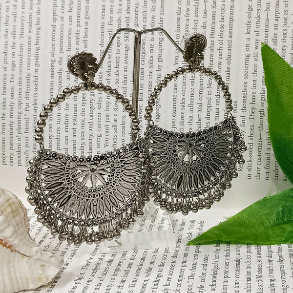 Bhavi Jewels Oxidised Plated Dangler Earrings