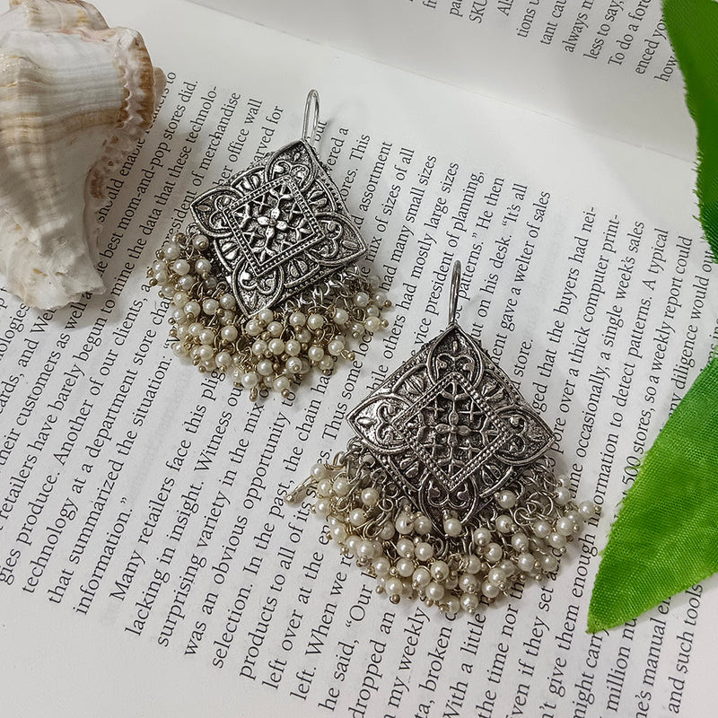 Darshana Jewels Oxidised Plated Dangler Earrings