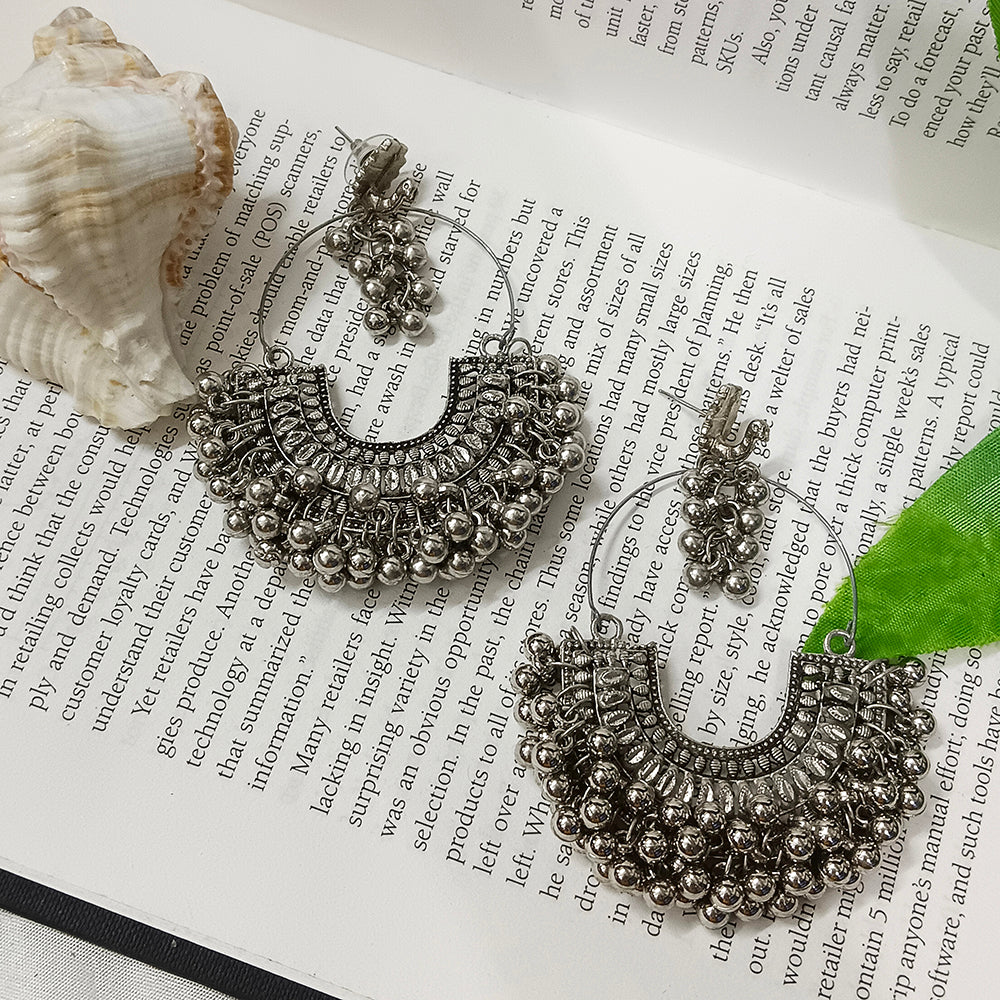 Darshana Jewels Oxidised Plated Dangler Earrings