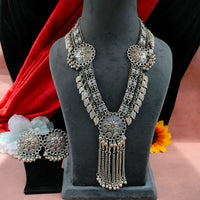 Blythediva Oxidised Plated Ghungroo Necklace set