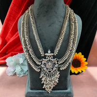 Blythediva Oxidised Plated Multi Layer Ghungroo Necklace