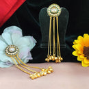 Blythediva Royal Kundan And Meenakari Ghungroo Kashmiri Long Dangler Earrings