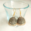 H K Fashion Gold Plated Jhumki Earrings