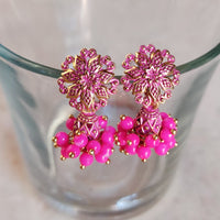 H K Fashion Gold Plated Jhumki Earrings