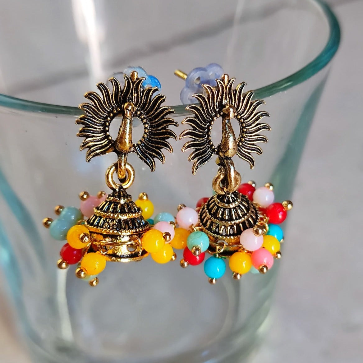 H K Fashion Assorted Design Jhumki Earrings