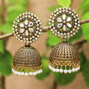 H K Fashion Gold Plated Jhumki Earrings