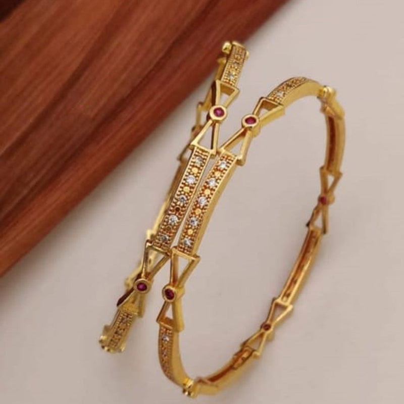 H K Fashion Gold Plated Bangle Set