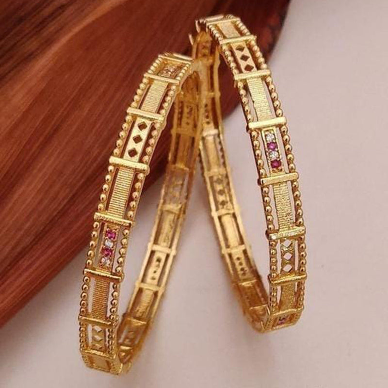 H K Fashion Gold Plated Bangle Set