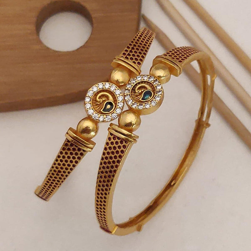 H K Fashion Gold Plated Bangle Set